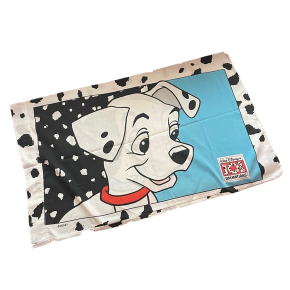Vintage 90s 101 Dalmatian Twin Fitted Sheet, Top Sheet and Pillow Case - Picture 2 of 3